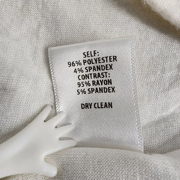 Bailey 44 Cream Chevron Lace V-Neck Sheath Dress Small Made in USA - Picture 4 of 15